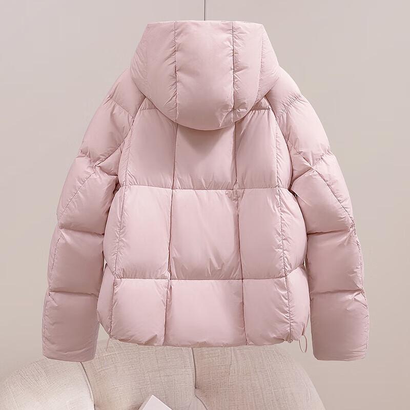 Zimowa kurtka damska Shechi z kapturem, wypełniona w 90% puchem kaczym