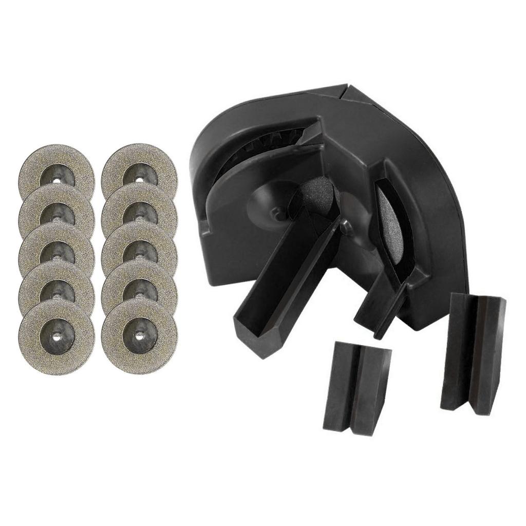 Drill Bit Sharpener Set High Accuracy Drill Bit Grinder 10PCS Diamond Grinding Disc and 3 Auxiliary