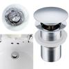 Bathroom Sink Plug Drainer Anti Clogging Pop Up Basin Sink Drain Stopper Push Type Basin Pop Up Drain Filter Sink Drain Strainer