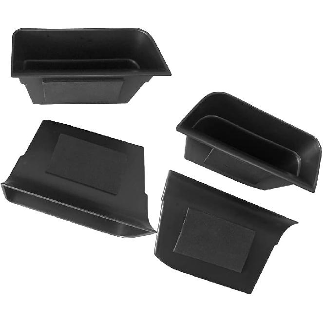 Vesul 4PCS Door Grab Tray Door Organizer Compatible With Ford Explorer     2024 2025 Armrest Phone Container Handle Ert ABS Tray Storage Box Glove