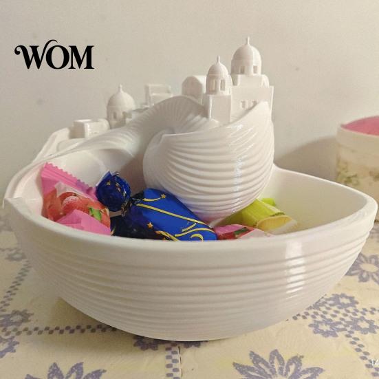 Conch Storage Bowl Bowl, Desk Decorative Tray, Exquisite Greek Small Accessory Dish Island Charm for Keys Jewelry Coins Organizer
