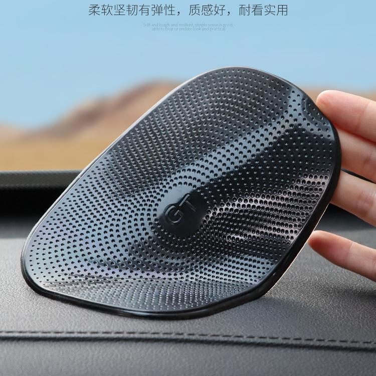 1 st Bil Halkfri Matta Magisk Halkfri Glidsäker Pad Instrumentbräda Klibbigt Fäste Mobiltelefonhållare Svart Silikon