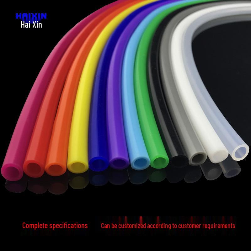 Tube en Silicone Coloré 12x16mm - Qualité Alimentaire, Résistant aux Hautes Températures en Rouge, Jaune, Vert, Bleu, Transparent.