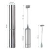 Rechargeable Wireless Milk Frother Handheld Design Handheld Mixer  Cappuccino Preparation