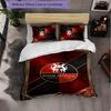 Stade Rennais FC Themed Bedding 3Pcs Duvet Cover Set Decorative Bed Linen For Teen Room Home Decoration
