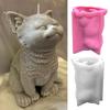 Große Katzen Dekor Kerze Silikonform Epoxidharz DIY Ornamente Herstellung Seife Schmelzharz Polymer Clay Heimdekorationen