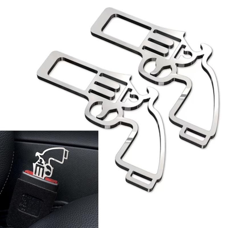 

2 шт. Зажимы для ремня безопасности, Автомобильные аксессуары для отделки, Фиксатор, Зажим для блокировки, Зажим для ремня безопасности, Многофункциональный брелок 3-в-1, Открывалка для бутылок