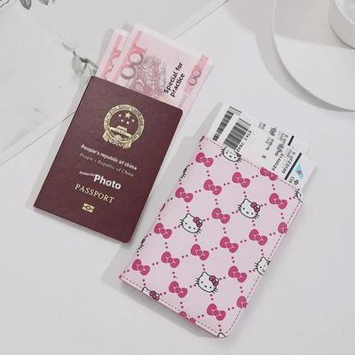 RFID Cartoon Passport Holder Set: Travel Document, Ticket, and Passport Bag
