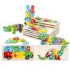 Wooden 3D Cartoon Number Puzzle Board for Kindergarten Kids – Educational Toy