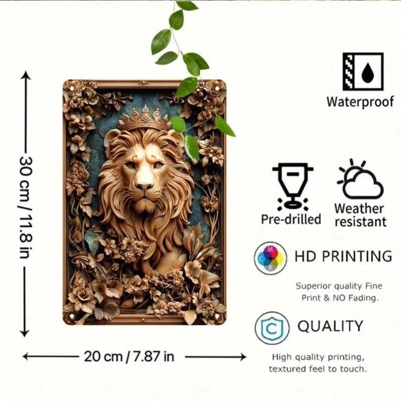 

Metal Wall Art Retro Home Decor Painting 20x30cm