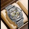 Men's Quartz Watches Fully Automatic Luminous Hollow Watch Non Mechanical Wristwatch