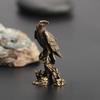 1 Pcs New Eagle Statue Miniature Sculpture Handmade Crafts Ornament Vintage Copper Bird Figurine For Interior Home Desk Decor