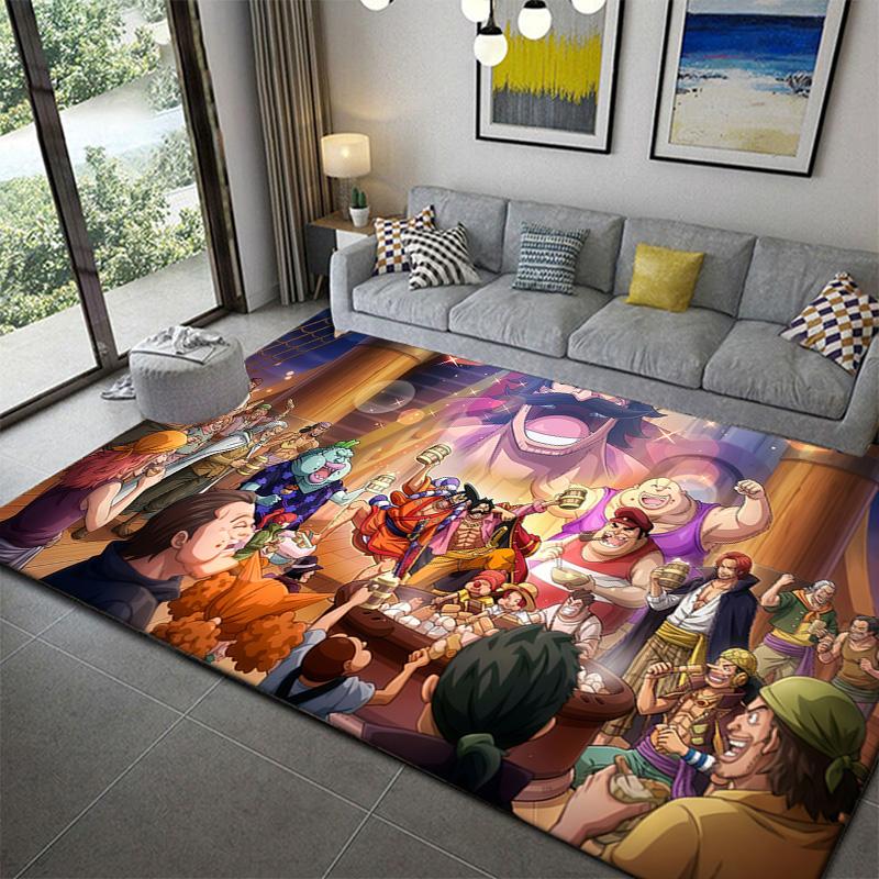 One Piece Exclusive Pattern Carpet Soft Cozy Non-Slip Living Room Rug
