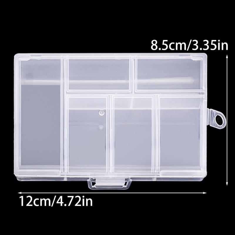 Jewelry Container Box Rectangular/Round Organizer for Case with Lid for Jewelry Earring Nail Art Charms Multipurpose Hol