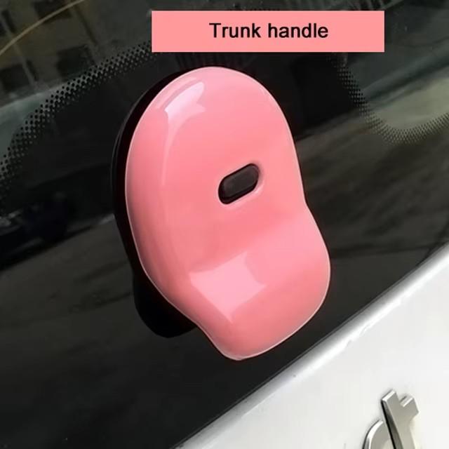 Car Pink Full Interior Modification Window Lift Panel Decoration Sticker For Smart 453 Fortwo Forfour Car Styling
