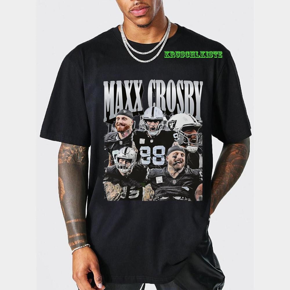 

Maxx Crosby Shirt Vintage 90s Retro Classic Graphic Tee Bootleg Best Seller Unis Unisex T-Shirt XXXXL
