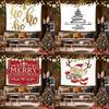 Merry Christmas Reindeer Background Cloth Hanging Cloth Bedroom Bedside Decorative Wall Cloth Rental Dormitory Tapestry