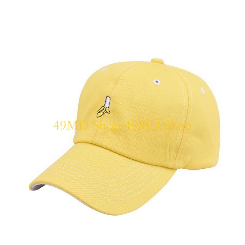 

49MD Unisex New Arrival Leisure for Fresh Fruit Embroidery Hat Banana Avocado Grape for One Size жёлтый
