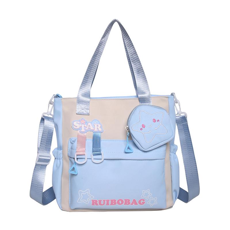 

Универсальная сумка для девочек-подростков с мультяшным кошельком для монет, симпатичная сумка через плечо с мультяшным принтом, супер крутая сумка через плечо 28x28x10.5cm