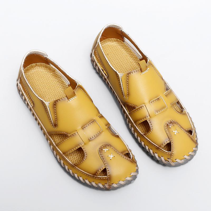 Women's Leather Sandals Casual Shoes Summer Beach Sandals
