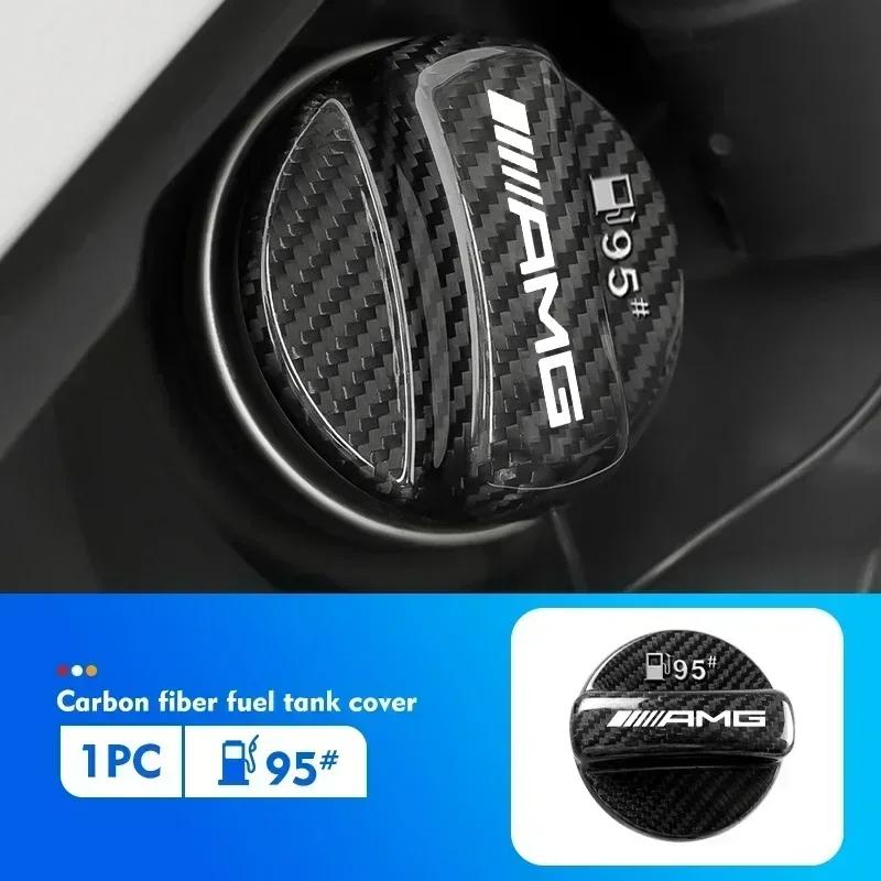 Tappo Carburante in Fibra di Carbonio Copertura Protettiva Decorativa per Serbatoio Carburante per AMG C180 C300 W124 W176 W177 C200 C260 GLC CLE CLA