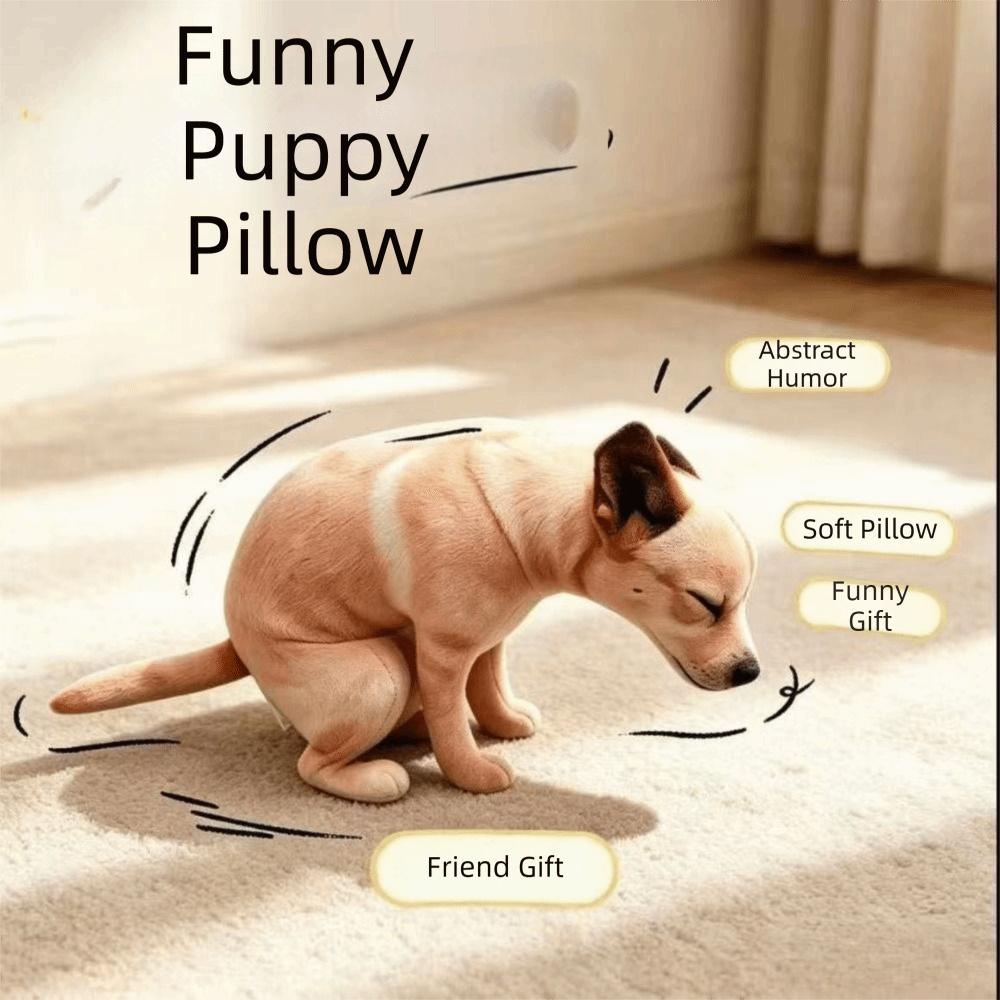 Realistic Dog Stuffed Toy Funny Abstract Animal Puppy Toy Novelty Dog Plush Pillow Kids Toy