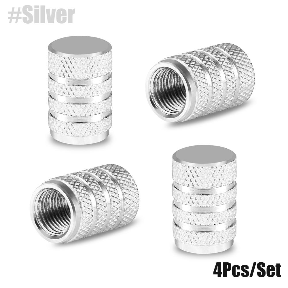 4Pcs/Set Tire Stem Valve Caps Aluminium Car Dustproof Caps Tire Wheel Stem Air Valve Caps  Tapones Para Llantas Accesorios Para