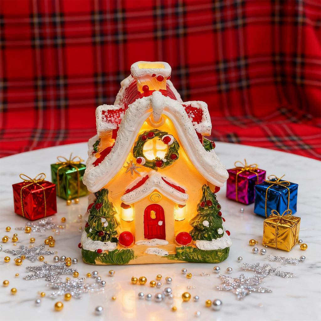 Christmas Snowhouse Desktop Decoration, Holiday Gifts For Friends