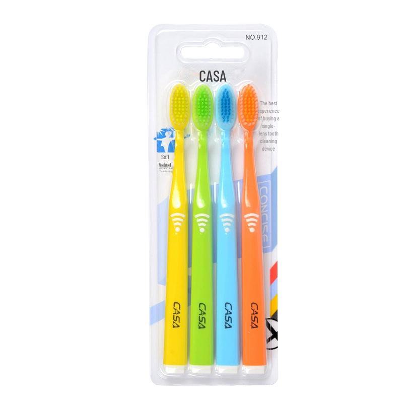 Brosse à dents à poils durs pour hommes pour l'élimination de la fumée et des taches, emballée individuellement pour un usage domestique