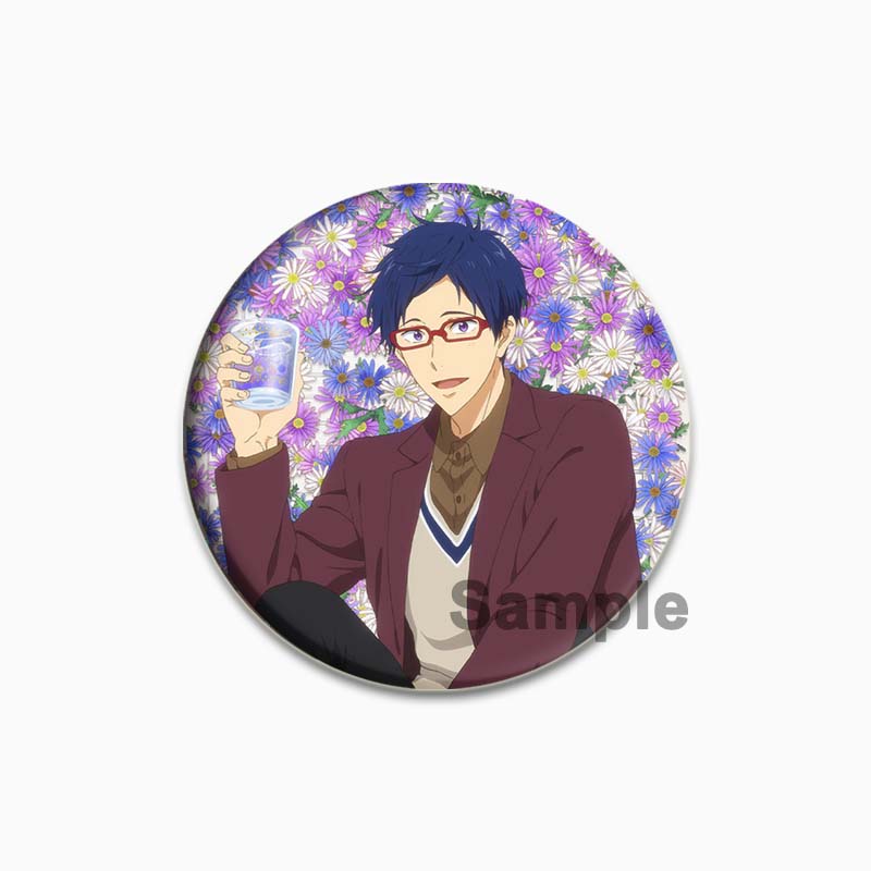 

32/44/58 мм Бесплатная мужская брошь для плавательного клуба, ручная работа, значок для одежды, мультяшный косплей, украшение для рюкзака, ювелирные изделия, детский подарок 32mm