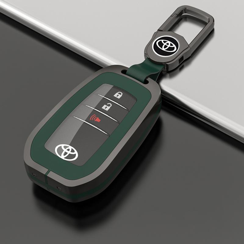 

Zinc Alloy TPU Car Remote Key Cover Case Accessories For Toyota RAV4 Highland Coralla Hilux Fortuner Land Cruiser Camry Crown