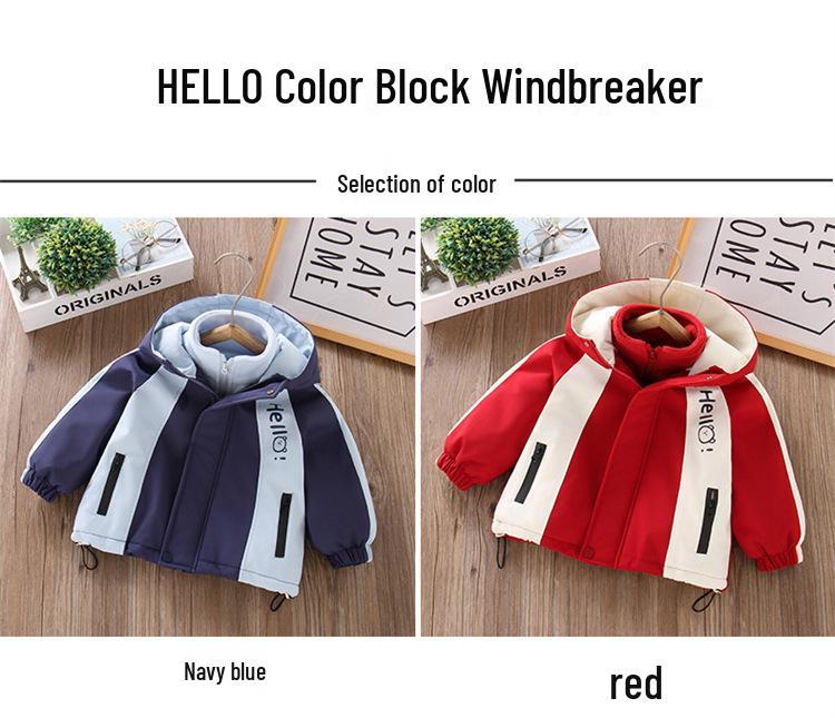 Colorblock Dreiteiliges Jungen-Kapuzen-Skijacken-Set für Kleinkinder und kleine Kinder - Gefüttert und vielseitig für Herbst und Winter