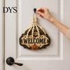 Decorative Wooden Hanging Craft Skeleton Hand Door Welcome Sign, Halloween Pumpkin Bat Pattern Decor, Creepy Skull Theme Signage Wall Plaque,