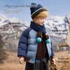 ASK JUNIOR Boys' Waterproof Canadian Down Baseball Puffer Jacket