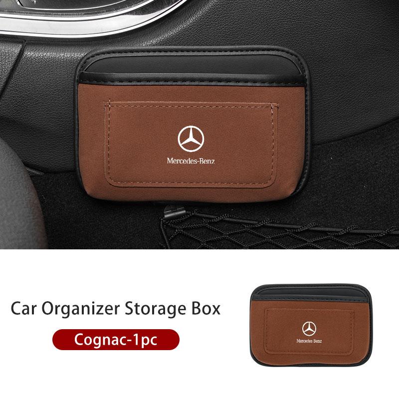 CRS1 Car Storage Pocket Sticky Side Door Hanging Phone Purse Box For Mercedes Benz W202 W212 W126 W140 W168 W177 CLS GLE GLC GLS CLA