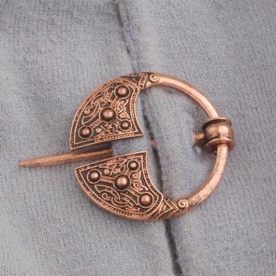 1PC Retro Viking Collar Brooch Pin Buckle Spiral Clasp Brooch Cloak Pin Brooch Gift