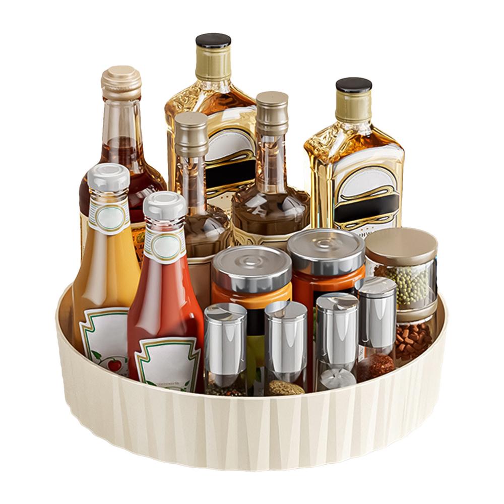 

Стойка для приправ Многофункциональная настольная стойка для приправ Вращающаяся стойка для хранения Поворотная стойка для приправ Кухня бежевый