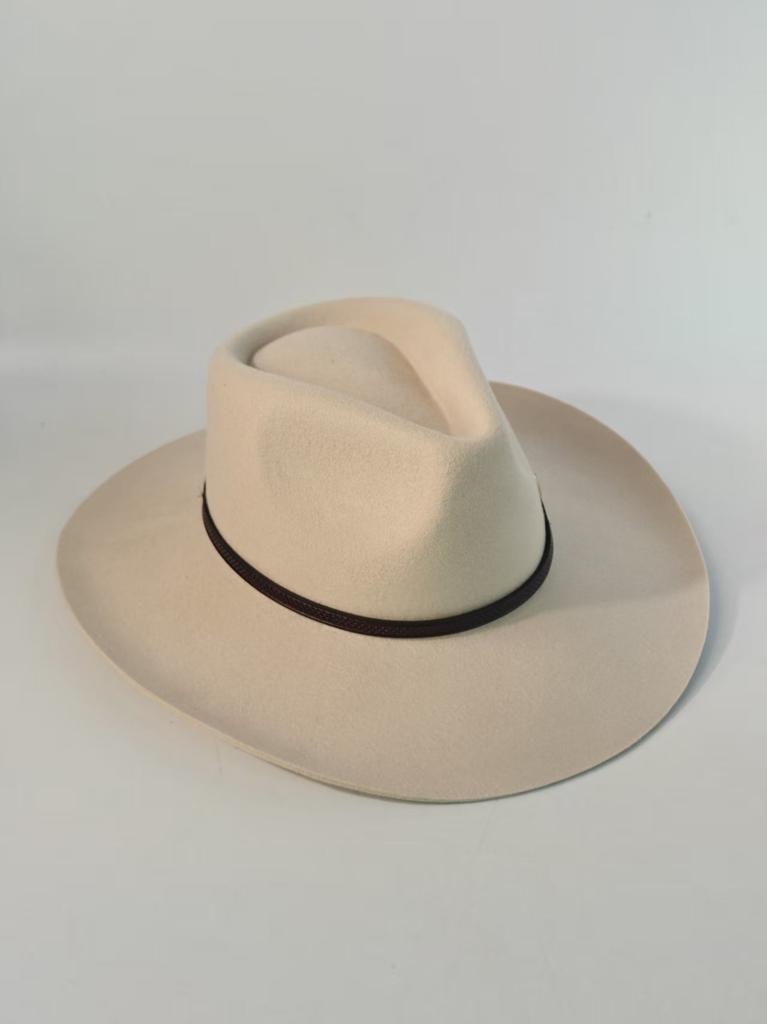 100% WOLLE Cowboyhüte für Männer Frauen Cowgirl Woll-Cowboyhut Mit Futter breite Krempe Filzhut individuell 4 Größen Outdoor Sombrero Hombre