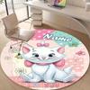 Personalized M-Marie Round Chair Office Rug - Perfect for Mat, Office Chair & More - Ideal Gift for Birthdays and Holidays