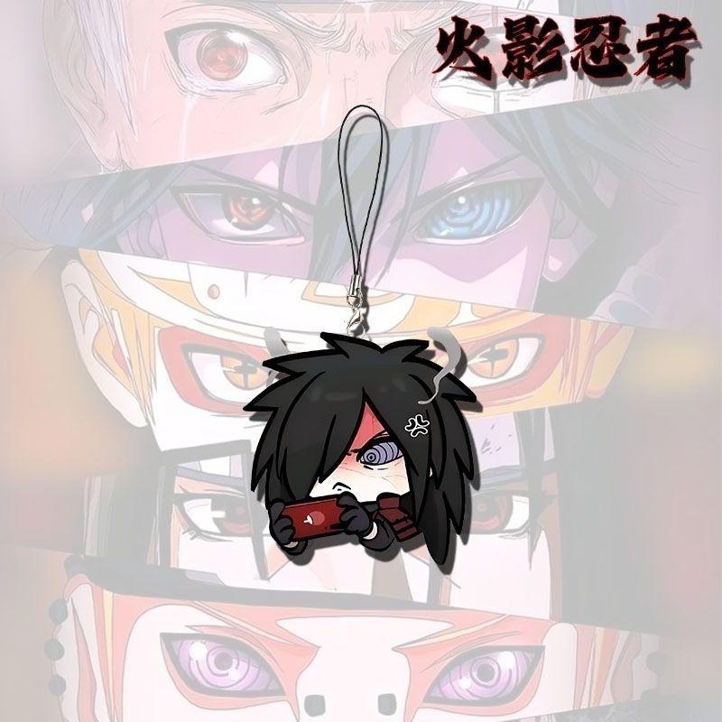 

Naruto Anime peripheral mobile phone chain keychains cartoon car pendants decoration cute schoolbag acrylic keychain accessories Lightweight Carry
