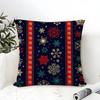 Snowflakeshaped treelike striped pattern Pillow Case linen pillow case sofa home decor cushion cover cushion cove