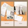 Slim Book Shelf Holder Decorative Book Stoppers Sorter File Organizer for Girls