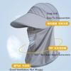 Hiking Lady Casual Outdoor Foldable Female Ponytail Hat Women Neck Cover Hat Sun Cap Wide Brim