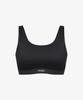 Hwillaeondeoweeo Active Power Fit Spandex Molded Middle Bra Top (Fi4Ith1042Fblk)