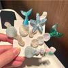 5Pcs Girls Cute Mermaid Ocean Hair Clips Starfish Shell Design Non Slip Grip For Daily Wear Birthday Parties Beach Trips
