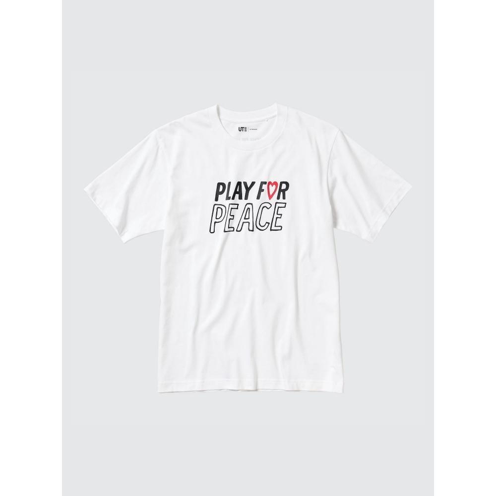 Uniqlo Peace For All Graphic T  shorT Sleeve Regular fiT  Kei Nishikori