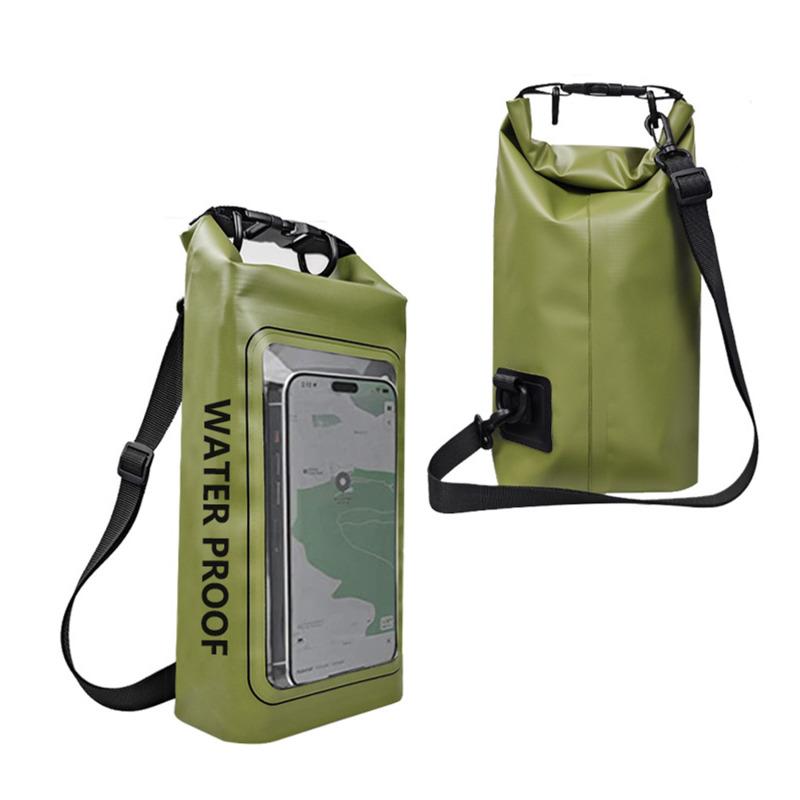 

2/5L Swimming PVC Pack Dry Bag Touch Screen Outdoor Waterproof Shoulder Kayak Bags Trekking Drifting Rafting Surfing Boating Bag