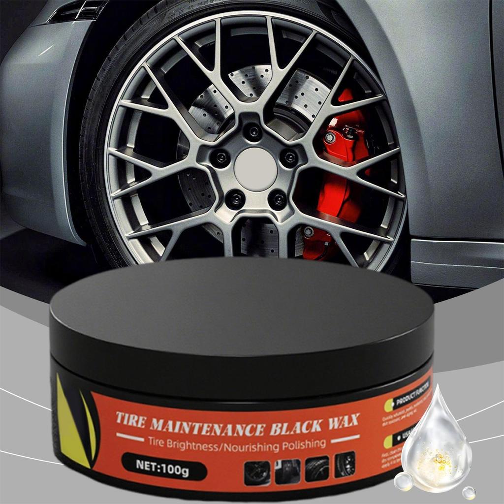 Car Tire Retreading Paste Blackening, Durability Cleaning, Wax Tire Maintenance, Waterproofing, Anti-aging, Retreading Wax