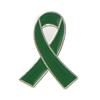 Green Small Size Breastpin Elegant Comfortable Feel Simple Fashionable Alloy Brooch Pin for Work Dating