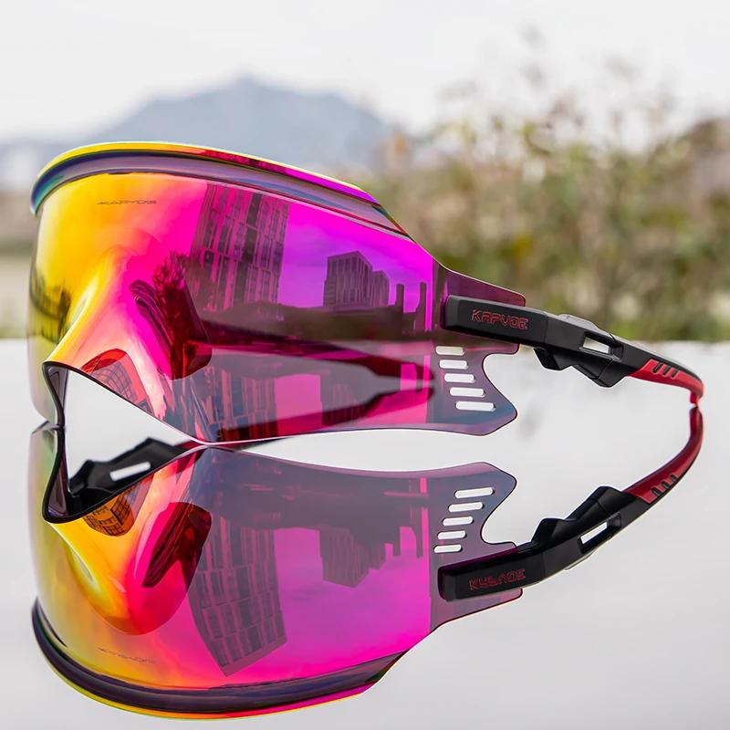 2026 Kapvoe Sport Sunglasses Road Bike Mountain Bicycle Cycl Glasses Riding Goggle Sports Eyewear for Man Women Cycling Glasses
